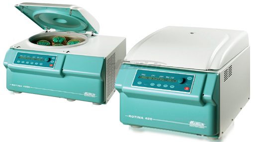 Máy ly tâm chai mẫu 4x600ml Rotina 420